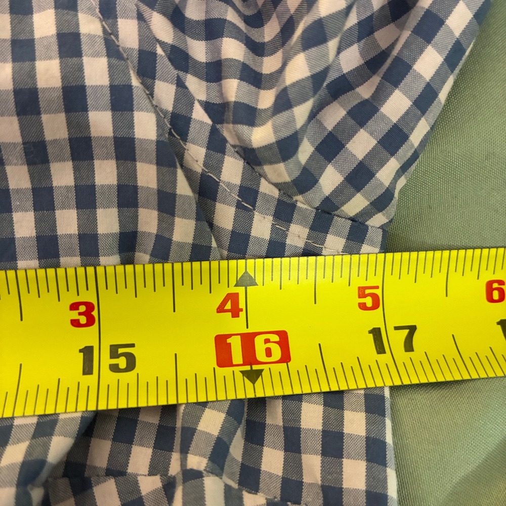 Vineyard Vines Button Up Size 0 Classic blue white‎ gingham top blouse - Picture 6 of 11